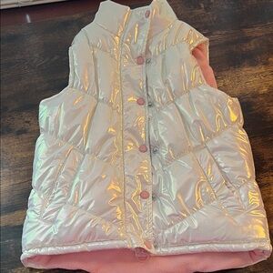Urban Republic Shiny White Puffer Vest for Kids